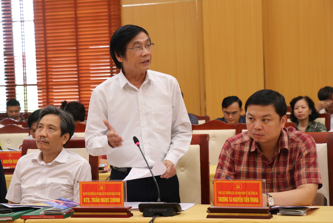 Nguyên Thứ trưởng Bộ Xây dựng, KTS Trần Ngọc Chính, Chủ tịch Hội Quy hoạch phát triển đô thị Việt Nam.