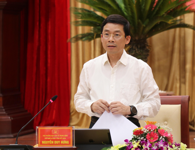 Ông Nguyễn Duy Hưng - Phó trương Ban Kinh tế Trung ương, Phó Ban chỉ đạo tổng kết Nghị quyết 54.