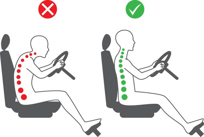 Việc điều chỉnh ghế ngồi trên ô tô có thể ngăn ngừa hơn 50% chấn thương cho lưng và đảm bảo một chuyến đi êm ái
