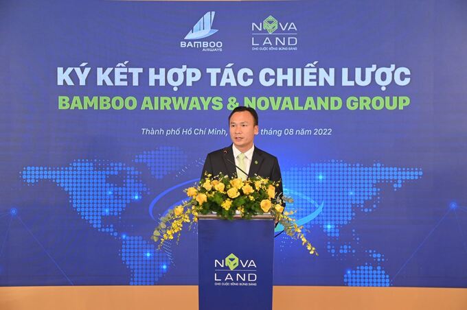 Ông Nguyễn Ngọc Huyên - Tổng Giám đốc Novaland phát biểu tại sự kiện.
