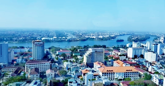 Đô thị thành phố Huế nhìn từ trên cao