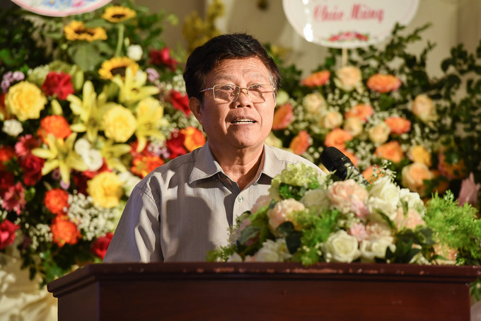 Ông Nguyễn Văn Quyền - Chủ tịch Hiệp hội Vận tải Ô tô Việt Nam phát biểu tại đại hội