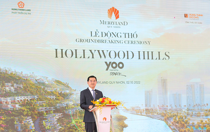 Ông Trương Văn Việt - Phó Chủ tịch kiêm Phó TGĐ Tập đoàn Hưng Thịnh phát biểu tại sự kiện
