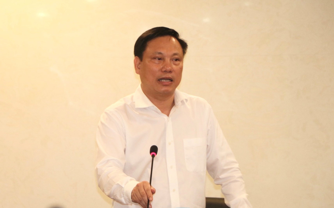 Ông Nguyễn Xuân Cường - Cục trưởng Cục Đường bộ Việt Nam phát biểu tại hội nghị