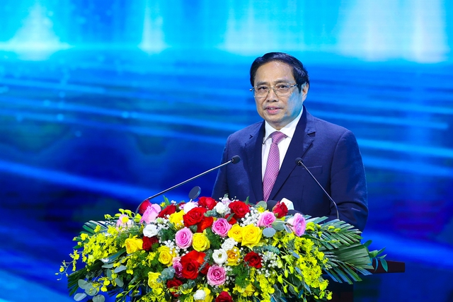 Thủ tướng phát biểu tại lễ công bố sản phẩm đạt Thương hiệu quốc gia Việt Nam năm 2022