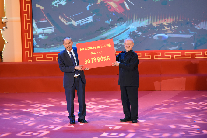 Đại tướng Phạm Văn Trà đã tài trợ Quỹ 30 tỷ đồng để tiếp nối hành trình chắp cánh ước mơ cho các tài năng quê hương Kinh Bắc