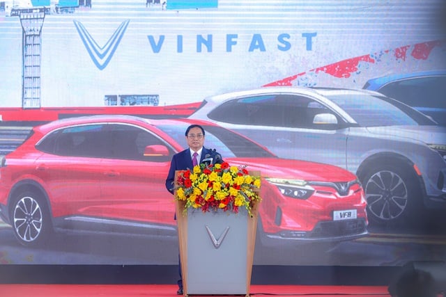 Thủ tướng Phạm Minh Chính: Phát triển ngành công nghiệp ô tô là mong muốn của hầu hết các quốc gia, trong đó có Việt Nam - Ảnh: VGP/Nhật Bắc