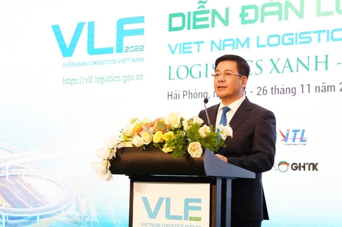 Bộ trưởng Nguyễn Hồng Diên phát biểu tại Diễn đàn Logistics Việt Nam 2022