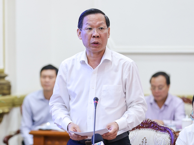 Chủ tịch UBND TPHCM Phan Văn Mãi cho biết, đến hết ngày 25/11/2022, tổng số vốn đã giải ngân là hơn 12.665 tỷ đồng, đạt tỉ lệ 34% - Ảnh: VGP/Nhật Bắc