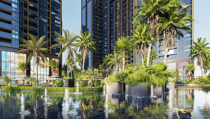 Hệ sinh thái thực vật, mặt nước giúp Sunshine Sky City trở thành thiên đường nghỉ dưỡng chuẩn resort giữa lòng thành phố