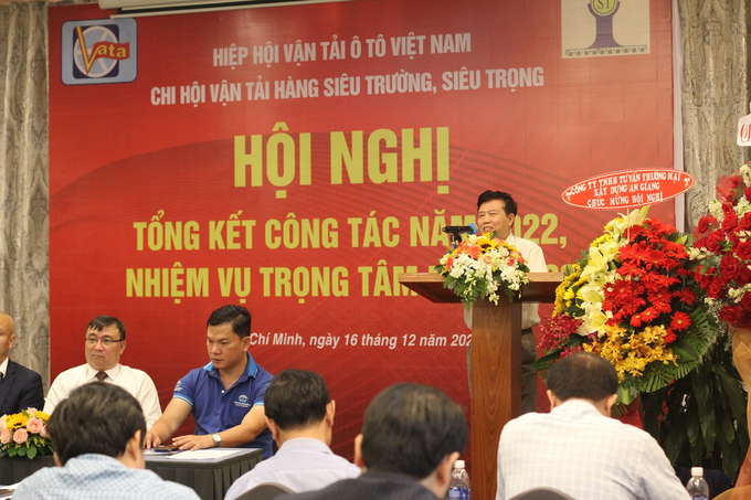 Ông Nguyễn Văn Quyền - Chủ tịch Hiệp hội Vận tải ô tô Việt Nam cho biết, Chi hội Vận tải hàng STST mới thành lập, hiện tại là tổ chức có ít Hội viên nhất trong Hiệp hội VT ô tô Việt Nam