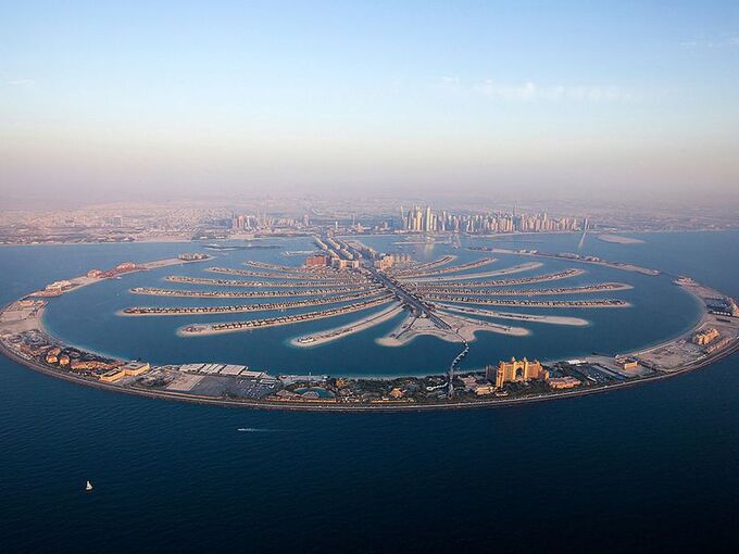 Đảo cọ dành cho giới siêu giàu tại Dubai. Nguồn Vnexpress