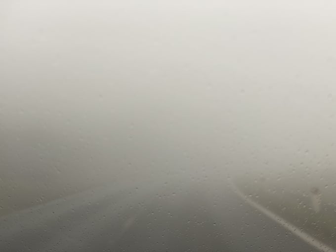 Sương mù trên quốc lộ 6, đoạn qua huyện Vân Hồ