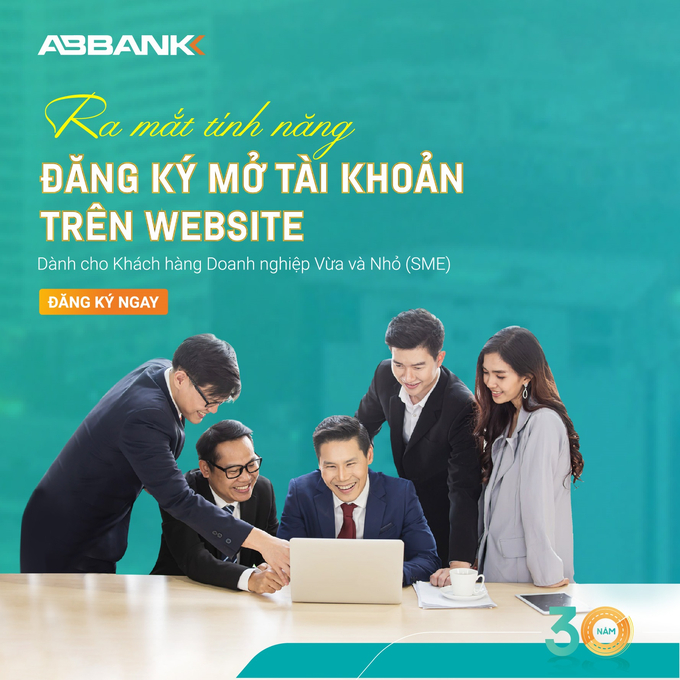 ABBank ra mat tinh nang mo TK cho KH SME tren website
