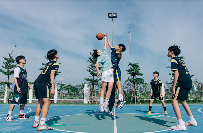 Học sinh thường xuyên tham gia các giải thể thao giao hữu trong và ngoài trường
