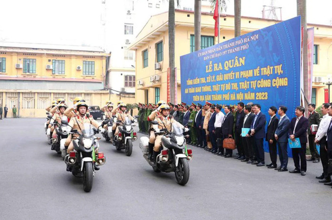 Ban Chỉ đạo 197 TP Hà Nội ra quân xử lý vi phạm trật tự xây dựng đô thị, công cộng trên địa bàn năm 2023