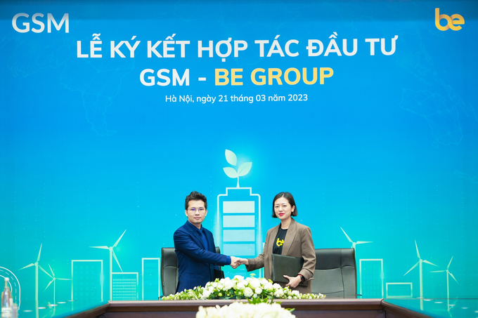 Công ty Cổ phần Di chuyển Xanh và Thông minh (GSM) và Be Group - Công ty công nghệ Việt Nam sở hữu nền tảng tiêu dùng đa dịch vụ “be” đã ký kết thoả thuận hợp tác đầu tư