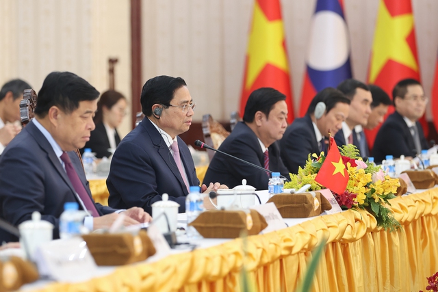 Thủ tướng Chính phủ Phạm Minh Chính chúc mừng Lào tổ chức thành công Hội nghị Uỷ hội sông Mekong quốc tế lần thứ 4, qua đó góp phần nâng cao vai trò và vị thế của Lào trong khu vực