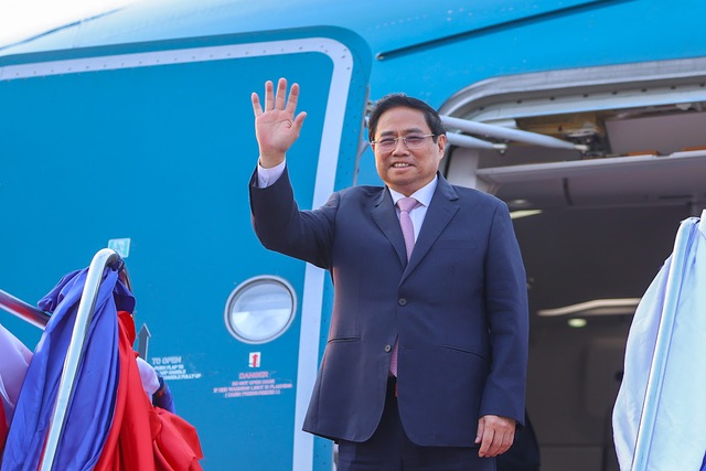 Thủ tướng Phạm Minh Chính kết thúc tốt đẹp chuyến công tác tham dự Hội nghị Cấp cao Ủy hội sông Mekong quốc tế lần thứ 4 tại Thủ đô Vientiane, Lào