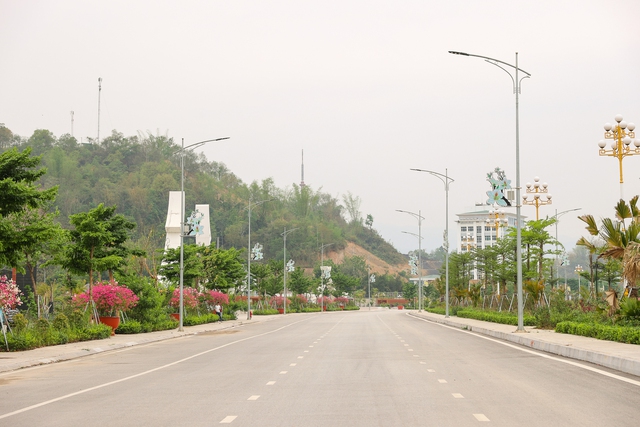 Dự án đường 60m được đầu tư ở Trung tâm hành chính mới của tỉnh Điện Biên