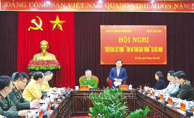 Ông Nguyễn Anh Tuấn- Bí thư Tỉnh ủy Bắc Ninh cho rằng xây dựng Bắc Ninh trở thành“tỉnh ATGT là một trong những nội dung rất ý nghĩa, phù hợp với định hướng phát triển của tỉnh