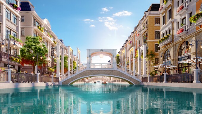 Cầu Venezia được lấy cảm hứng từ thành phố Venice xinh đẹp ở phía Bắc Italy