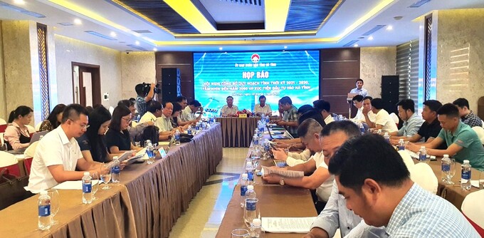 Tỉnh Hà Tĩnh họp báo Hội nghị công bố Quy hoạch tỉnh thời kỳ 2021-2030, tầm nhìn đến năm 2050 và xúc tiến đầu tư vào địa phương