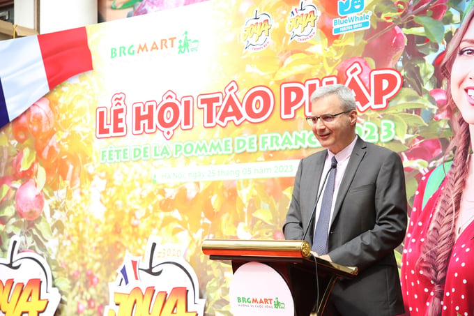 Đại sứ Pháp tại Việt Nam, ông Nicolas Warnery, phát biểu tại sự kiện