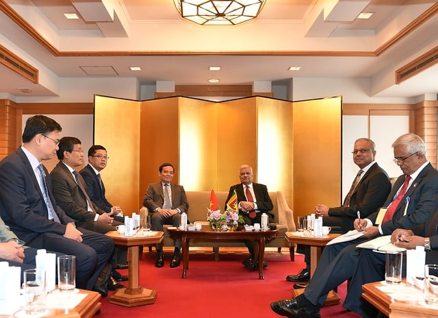 Tổng thống Sri Lanka Ranil Wickremesinghe khẳng định ủng hộ phát triển hơn nữa quan hệ Việt Nam – Sri Lanka - Ảnh: VGP/Hải Minh