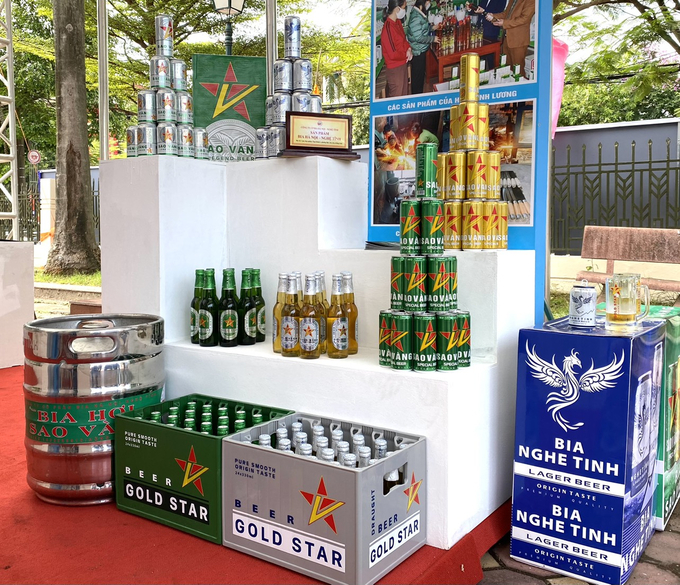 Công ty Cổ phần Tập đoàn bia rượu và nước giải khát Sao Vàng sản xuất nhiều loại bia khác nhau, bao gồm các loại bia phổ biến như bia Sao Vàng, Bia Gold Star (tên tiếng anh của bia Sao Vàng), hay bia Hà Nội – Nghệ Tĩnh