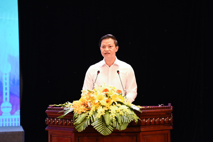 Ông Vương Quốc Tuấn Phó Chủ tịch Thường trực UBND tỉnh Bắc Ninh phát biểu tại Hội nghị.