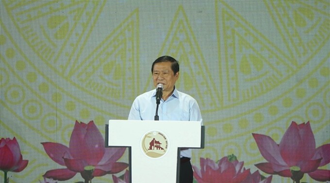 Ông Lại Xuân Môn- Phó Trưởng Ban thường trực Ban Tuyên giáo Trung ương phát biểu tại buổi làm việc