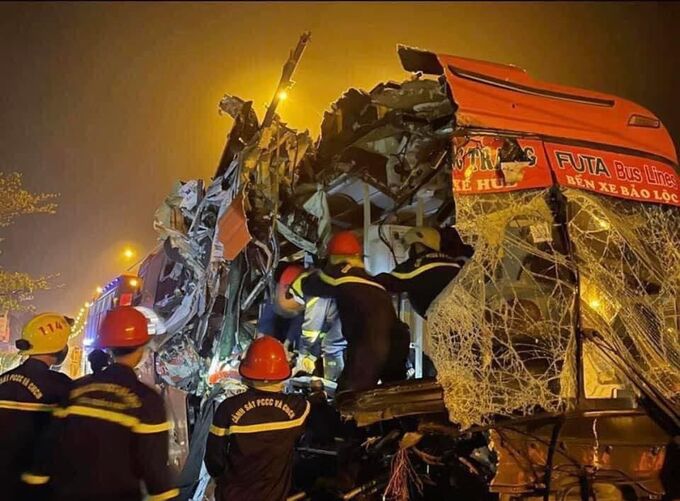 Vụ tai nạn ngày 21/2/2023, tại Km1010+300 QL.1 đoạn qua huyện Núi Thành, tỉnh Quảng Nam khiến 3 người tử vong