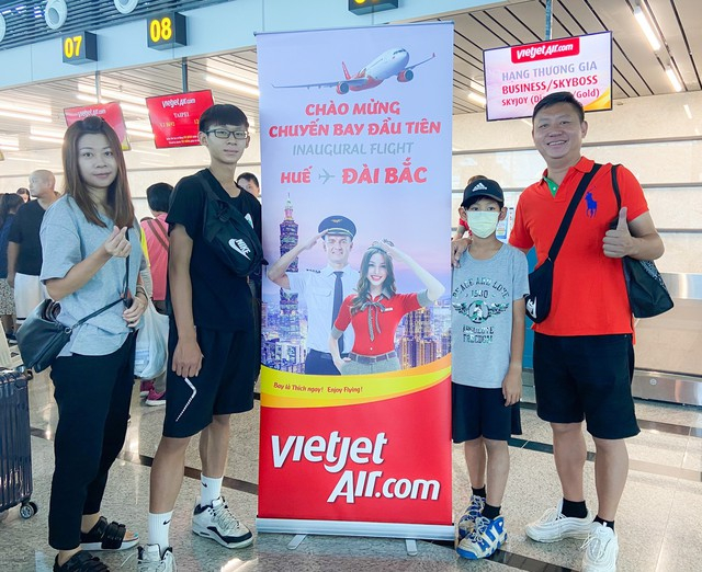 Đây là lần đầu tiên Vietjet đưa du khách từ Đài Bắc đến với nhà ga mới sân bay Phú Bài, mở ra cơ hội phát triển du lịch, giao thương đến với Thừa Thiên Huế
