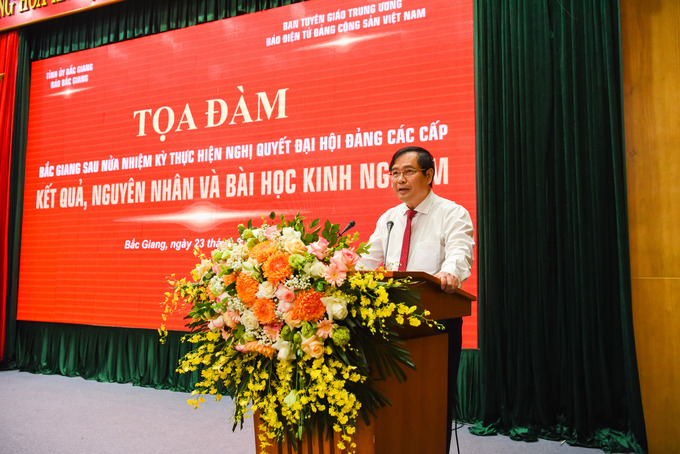 Ông Phan Xuân Thủy - Phó Trưởng Ban Tuyên giáo Trung ương phát biểu chỉ đạo.