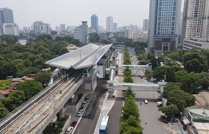 Dự án đường sắt đô thị Nhổn-Ga Hà Nội đã hoàn thành việc xây dựng và lắp đặt thiết bị tại 8 ga trên cao.