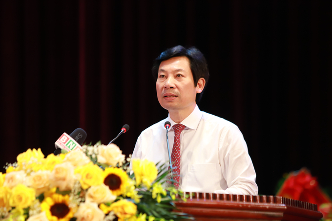 Ông Nguyễn Xuân Định - Phó Chủ tịch BCH TƯ Hội Nông dân Việt Nam phát biểu chỉ đạo.