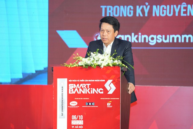 Phó Thống đốc Ngân hàng Nhà nước (NHNN) Phạm Tiến Dũng phát biểu tại sự kiện - Ảnh: VGP