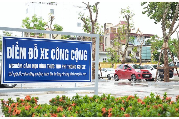 Bãi xe Nguyễn Đức Cảnh. Ảnh: ANHP