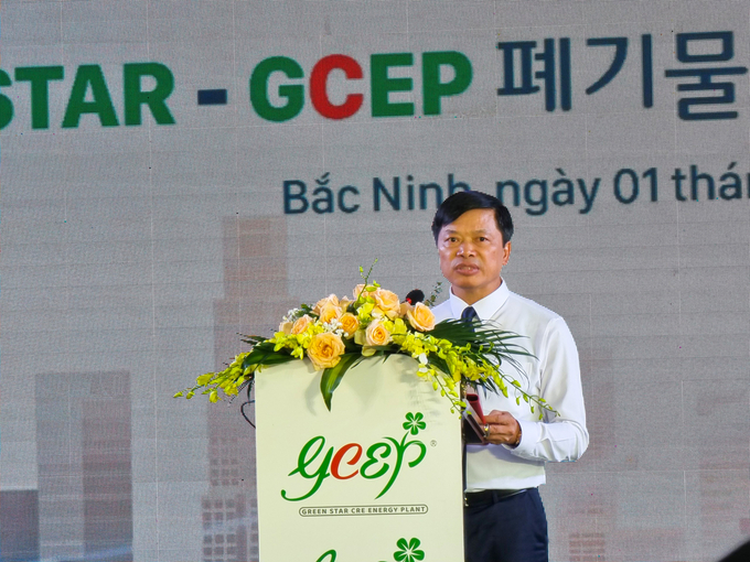 Phó Chủ tịch UBND tỉnh Đào Quang Khải phát biểu tại lễ vận hành.