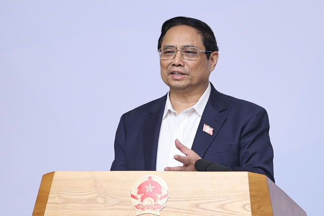 Thủ tướng Phạm Minh Chính phát biểu kết luận Hội nghị phát triển du lịch Việt Nam - Ảnh: VGP/Nhật Bắc