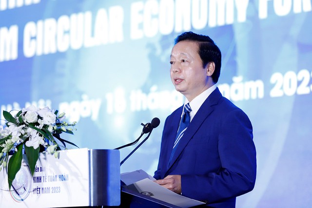 Phó Thủ tướng Trần Hồng Hà: Kinh tế tuần hoàn là dấu mốc quan trọng, nổi bật cho sự phát triển của đất nước, kết nối người dân, doanh nghiệp, chính phủ - Ảnh: VGP/MK