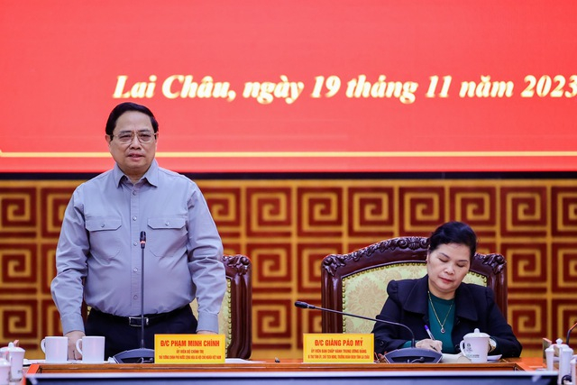 Thủ tướng yêu cầu Lai Châu tập trung ưu tiên phát triển kinh tế nông nghiệp, du lịch, công nghiệp chế biến, chế tạo... - Ảnh: VGP/Nhật Bắc 
