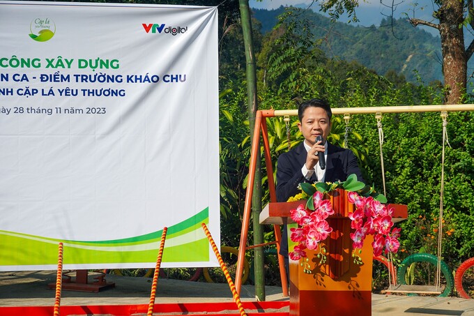 Ông Trần Huy Hoàng, giám đốc Giám đốc Truyền thông & Thương hiệu Hyundai Thành Công chia sẻ tại buổi lễ