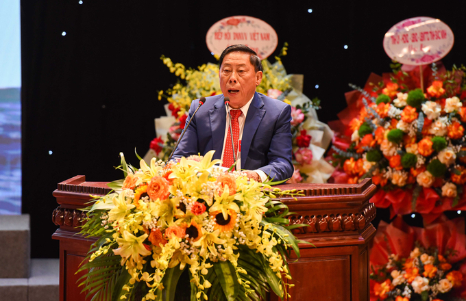 Ông Nguyễn Nhân Phượng phát biểu tại Đại hội.
