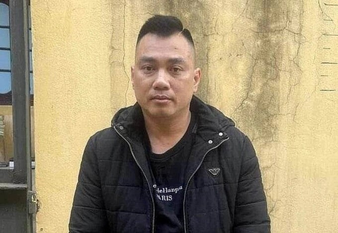 Tài xế Nguyễn Thanh Tâm tại cơ quan công an.