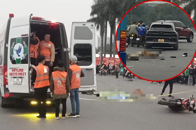 Hiện trường vụ tai nạn vào tháng 12/2023 tại đường Lê Quang Đạo khiến 1 người đi xe máy tử vong tại chỗ