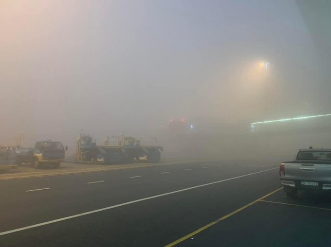 Sương mù dày đặc, nhiều chuyến bay không cất hạ cánh được tại cảng HKQT Nội Bài