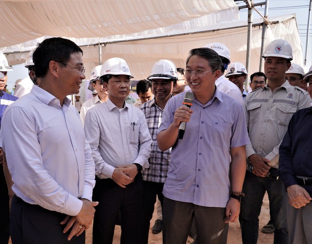 Bí thư Tỉnh ủy Khánh Hòa Nguyễn Hải Ninh khẳng định sẽ tiếp tục phối hợp với chủ đầu tư, nhà thầu để góp phần đưa công trình về đích sớm.