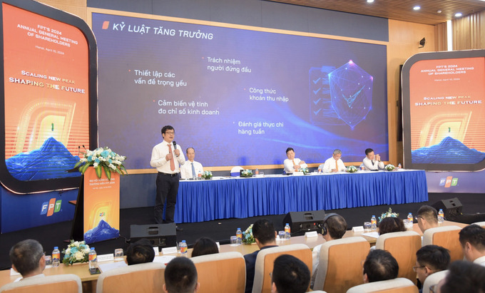 Đại hội đồng cổ đông thường niên năm 2024 Công ty cổ phần FPT diễn ra vào ngày 10/4/2024 tại Hà Nội